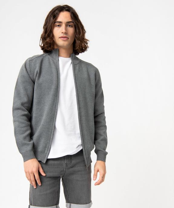 Gilet à fermeture zippée et col montant homme vue1 - GEMO (HOMME) - GEMO