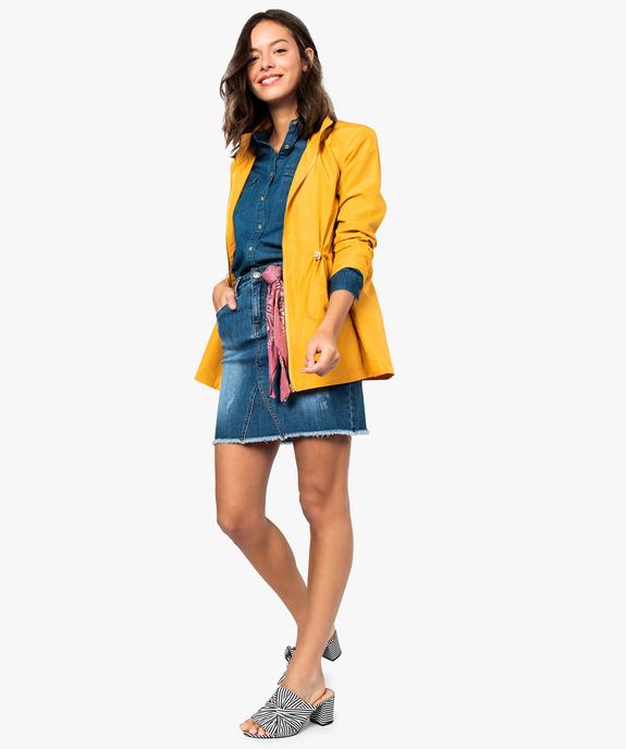 Veste femme imperméable avec col montant  vue5 - GEMO(FEMME PAP) - GEMO