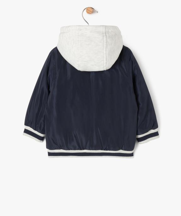Blouson matelassé à capuche bébé garçon vue4 - GEMO 4G BEBE - GEMO
