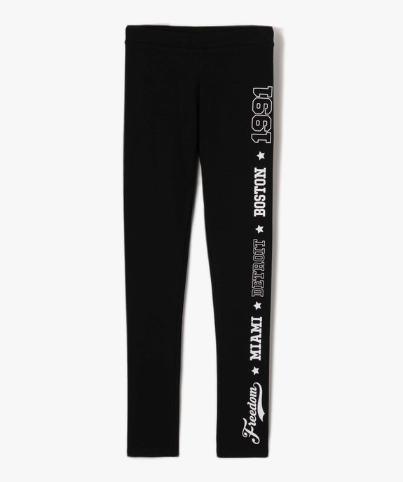Leggings fille avec inscription sur une jambe vue2 - GEMO (JUNIOR) - GEMO