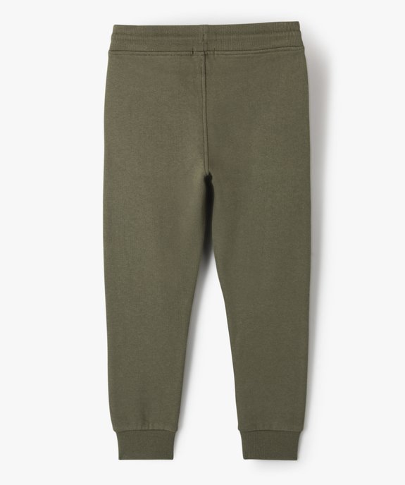 Pantalon de jogging avec intérieur molletonné garçon vue3 - GEMO (ENFANT) - GEMO
