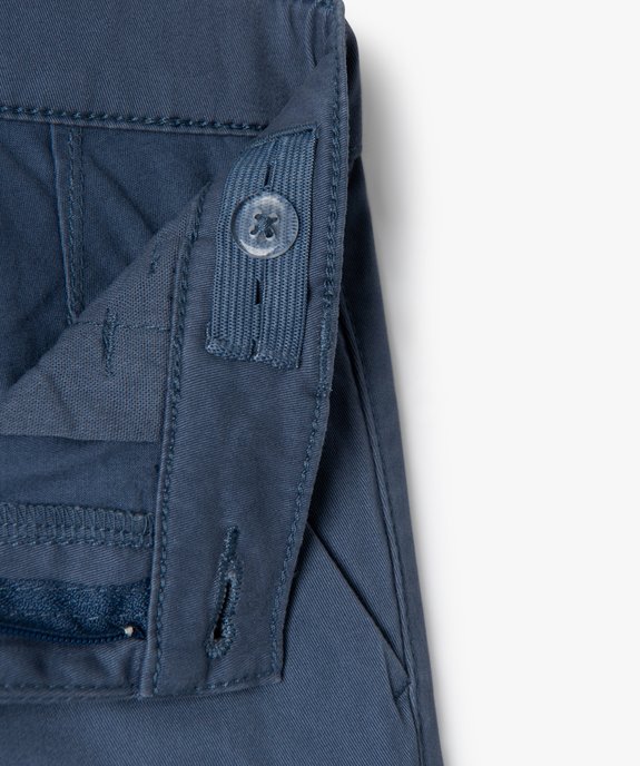 Pantalon chino en coton garçon vue2 - GEMO 4G GARCON - GEMO