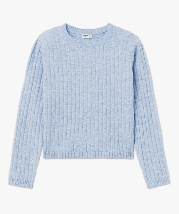 Pull torsadé à col rond femme vue4 - GEMO 4G FEMME - GEMO