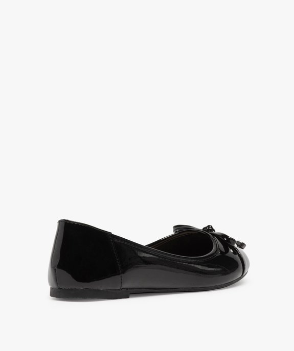 Ballerines femme à talon plat unies et vernies  vue4 - GEMO(URBAIN) - GEMO
