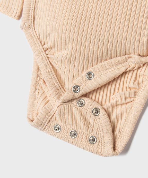 Ensemble naissance évolutif 3 pièces bébé : body, pantalon, bonnet vue5 - GEMO 4G BEBE - GEMO