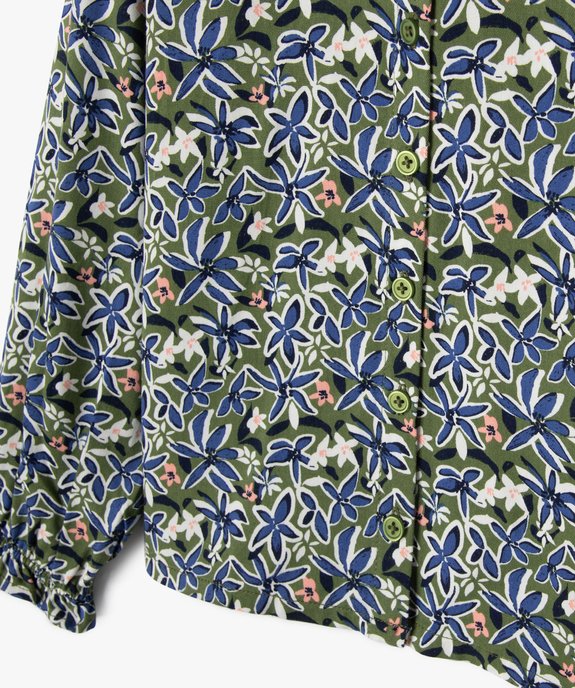 Chemise fleurie à dos smocké fille - LuluCastagnette vue6 - LULUCASTAGNETTE - GEMO