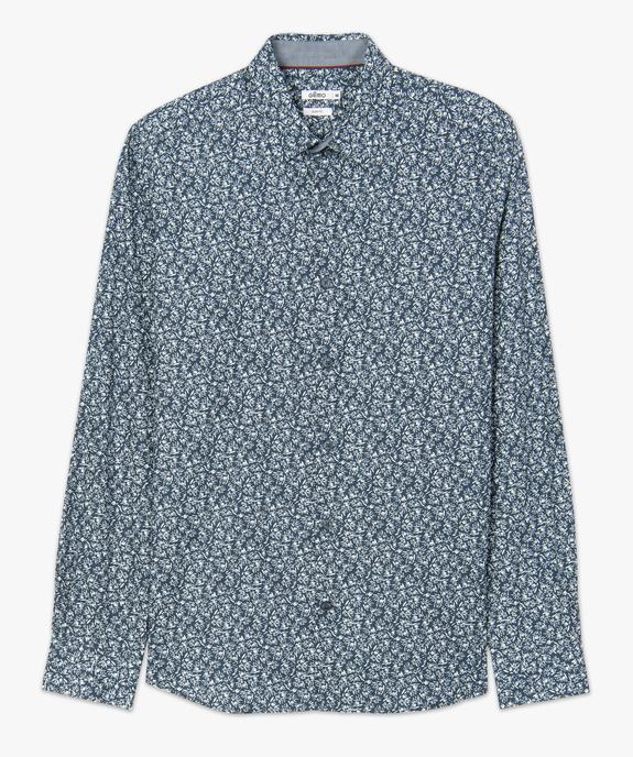 Chemise homme cintrée motif graphique vue4 - GEMO (HOMME) - GEMO