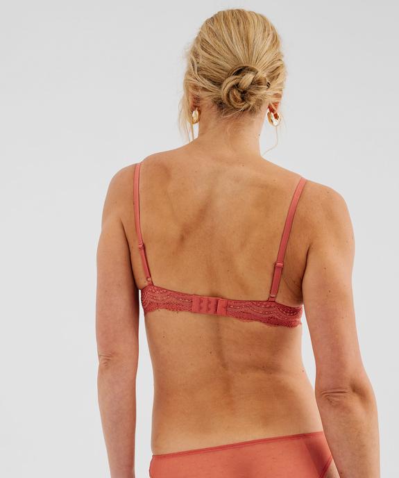 Soutien-gorge à armatures forme corbeille en dentelle vue3 - GEMO(HOMWR FEM) - GEMO