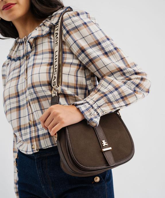 Sac besace avec deux bandoulières amovibles femme - LuluCastagnette vue5 - LULU CASTAGNETT - GEMO