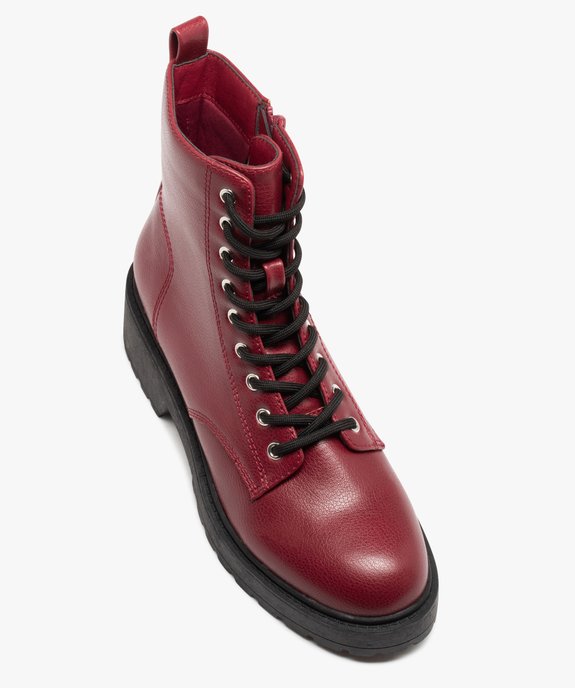 Boots à épaisse semelle crantée femme vue5 - GEMO (CASUAL) - GEMO