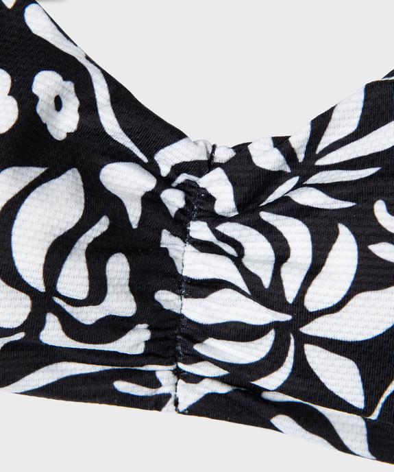 Maillot de bain 2 pièces à motifs fleuris fille vue2 - GEMO (JUNIOR) - GEMO
