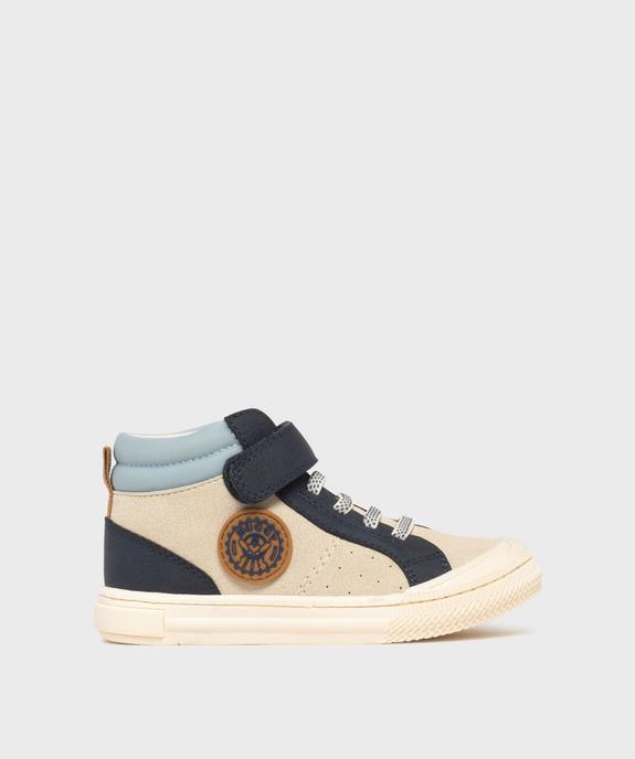 Baskets montantes à lacets élastiques et scratch garçon - BUGGY SHOES vue1 - BUGGY - GEMO