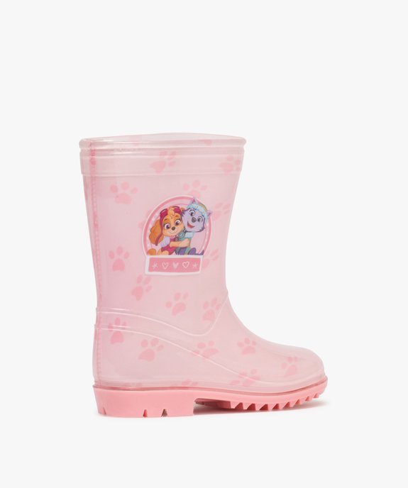 Bottes de pluie fille avec motif de pattes de chien - Pat'Patrouille vue4 - PAT PATROUILLE - GEMO