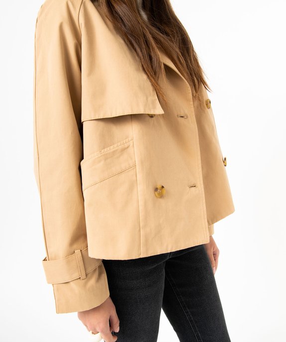 Veste imperméable courte coupe large femme vue2 - GEMO(FEMME PAP) - GEMO