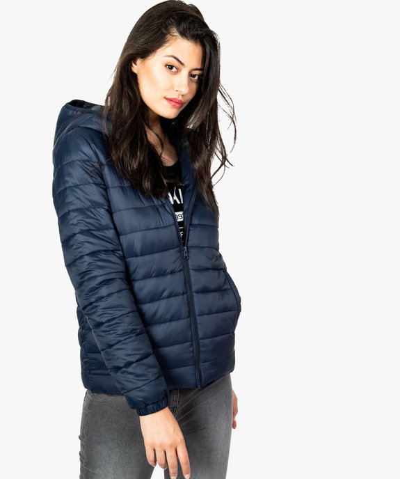 Doudoune femme fine à capuche vue1 - FOLLOW ME - GEMO