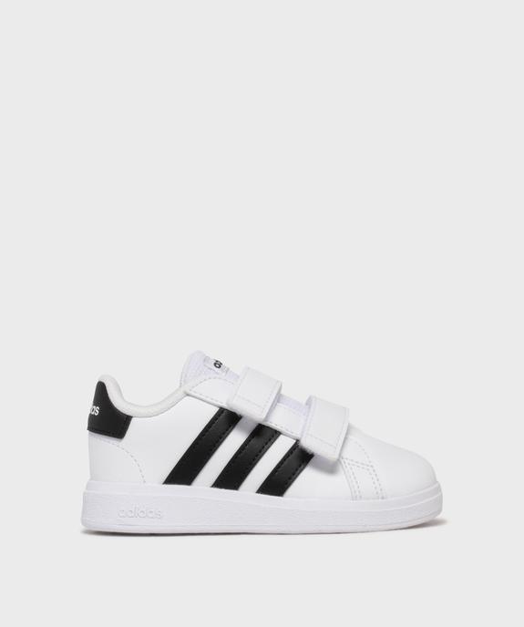 Baskets Grand Court 2.0 fermeture scratch bébé - Adidas vue1 - ADIDAS - GEMO