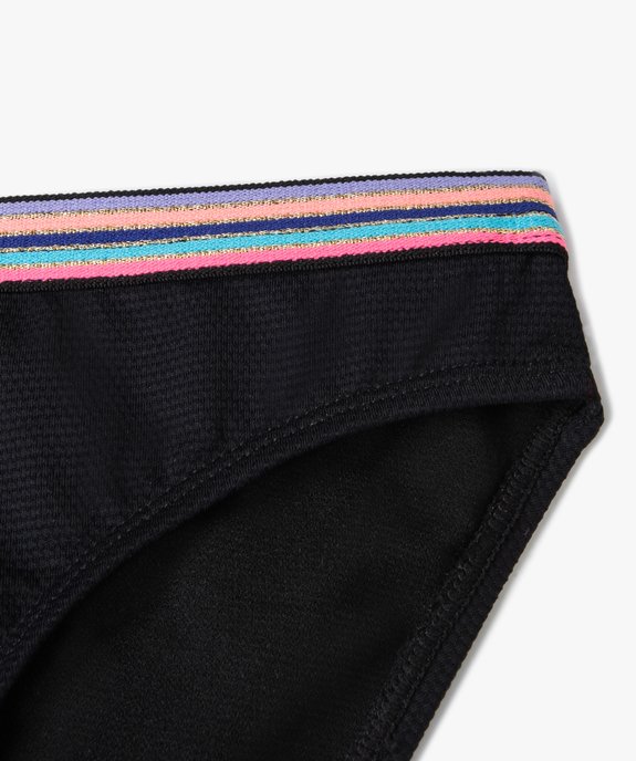 Slip de bain fille avec ceinture multicolore vue2 - GEMO (JUNIOR) - GEMO