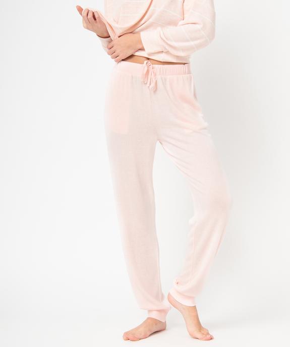 Pantalon de pyjama en maille fine femme vue1 - GEMO 4G FEMME - GEMO