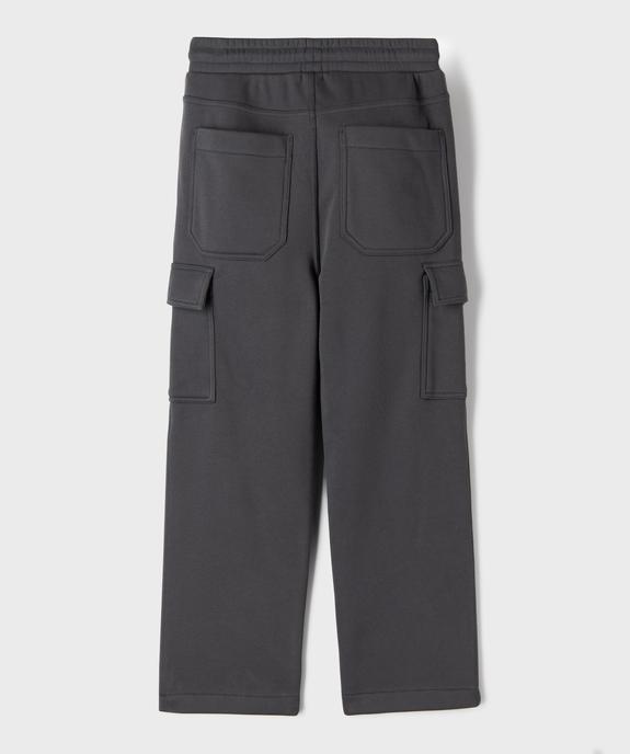Pantalon de jogging avec intérieur chaud garçon vue4 - GEMO (JUNIOR) - GEMO