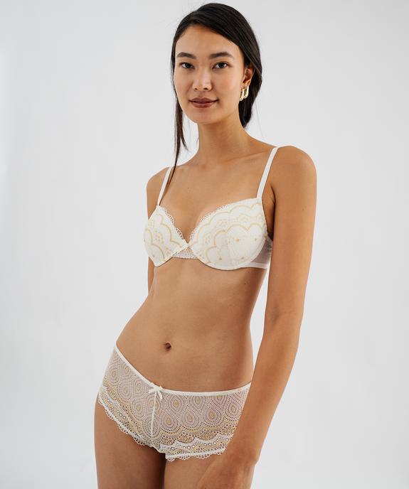 Soutien-gorge corbeille en dentelle à armatures vue6 - GEMO(HOMWR FEM) - GEMO