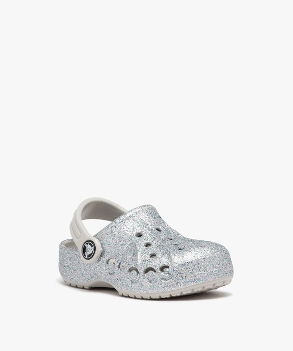 Sabots souples plage fille unis à paillettes - Crocs vue2 - CROCS - GEMO