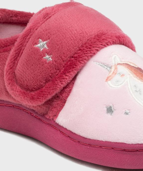 Chaussons à scratch licorne fille vue2 - GEMO (ENFANT) - GEMO