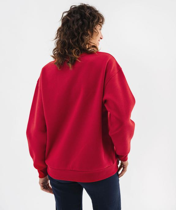 Sweat large avec motif ourson femme - LuluCastagnette vue3 - LULU CASTAGNETTE GEMO FOR GOOD - GEMO