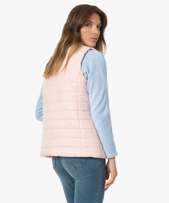 Blouson femme matelassé sans manches vue3 - GEMO(FEMME PAP) - GEMO