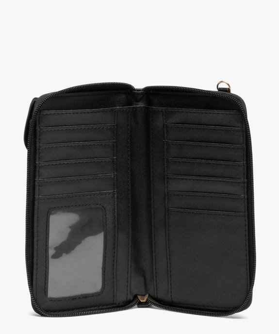 Pochette portefeuille femme 2 en 1 avec bandoulière amovible vue3 - GEMO (ACCESS) - GEMO