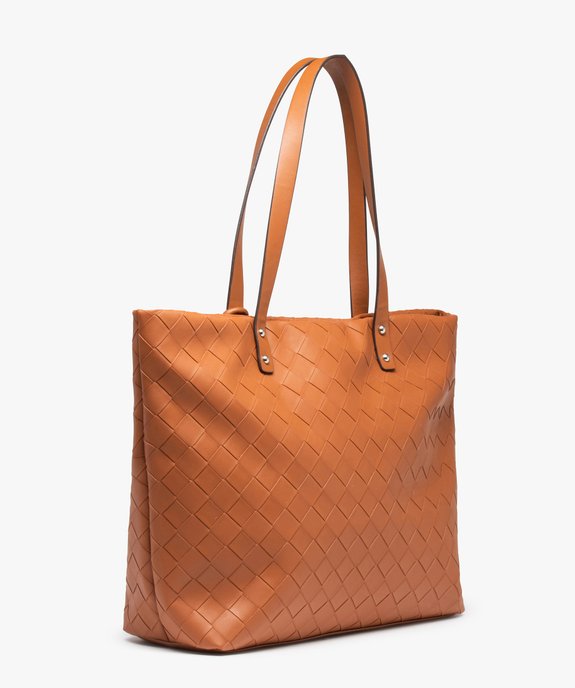 Sac femme aspect tressé  vue2 - GEMO (ACCESS) - GEMO
