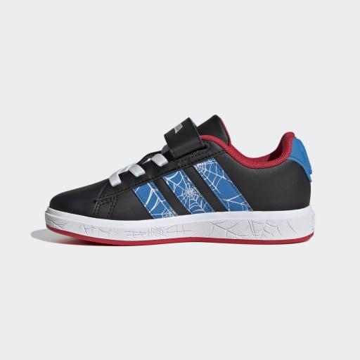 Baskets Grand Court Spiderman garçon - Adidas x Marvel vue3 - ADIDAS - GEMO