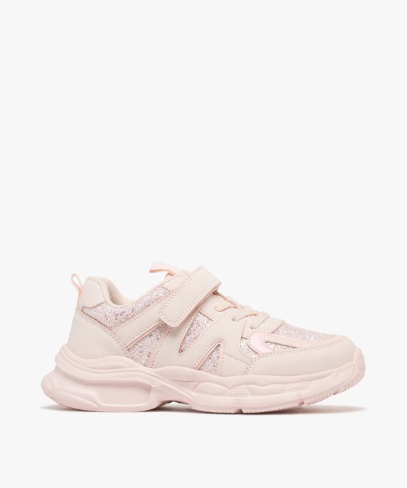 Baskets basses dad shoes à paillettes fille vue1 - LOVELY WINGS GEMO FOR GOOD - GEMO