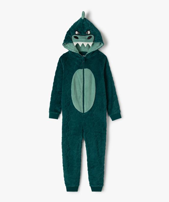 Combinaison d’intérieur garçon à motif dinosaure vue1 - GEMO (ENFANT) - GEMO