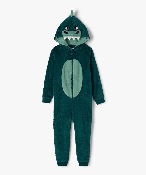 Combinaison d’intérieur garçon à motif dinosaure vue1 - GEMO (ENFANT) - GEMO