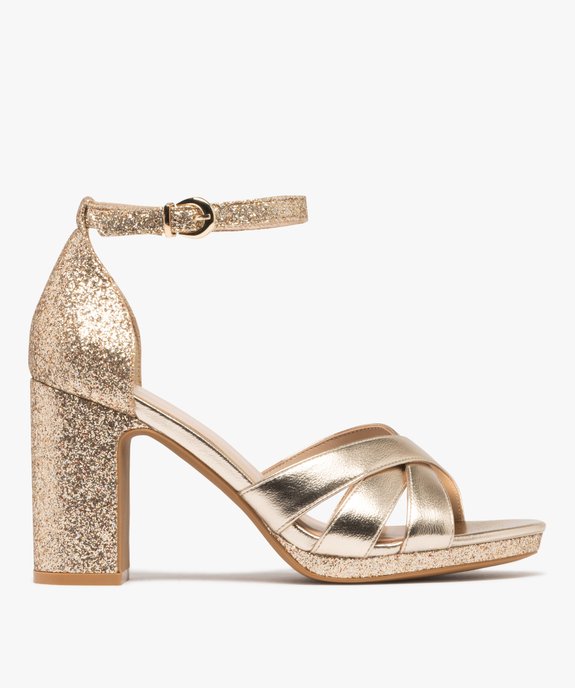 Sandales à talon haut brillantes femme vue1 - FOLLOW ME - GEMO