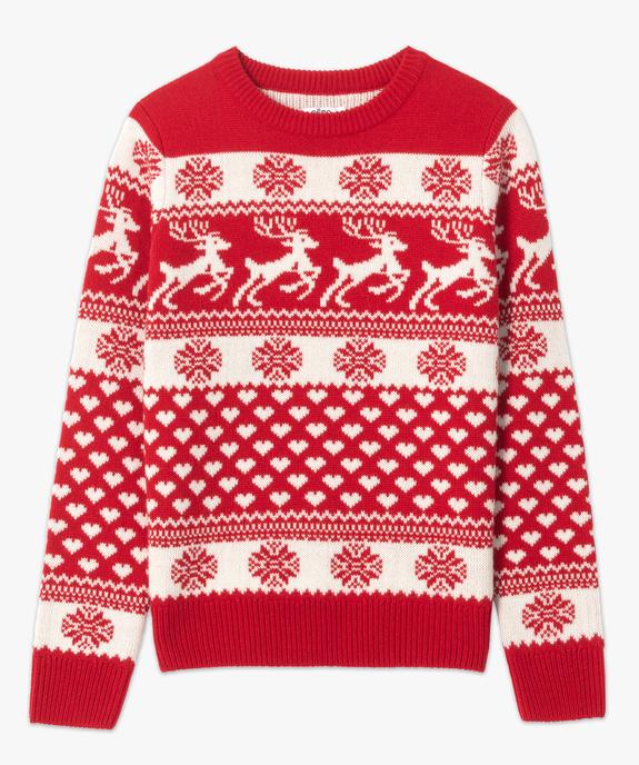 Pull de Noël femme bicolore vue4 - GEMO(FEMME PAP) - GEMO