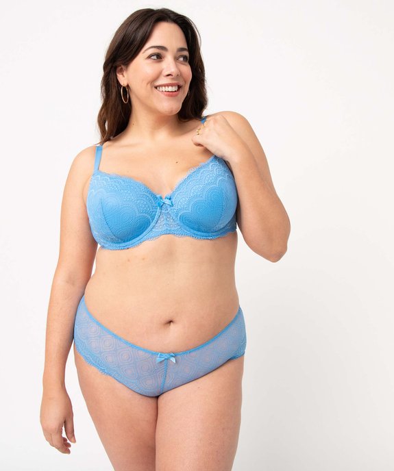 Soutien-gorge grande taille à armatures et coques fines  vue3 - GEMO(HOMWR FEM) - GEMO