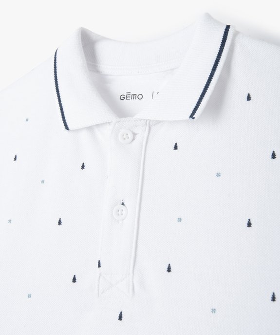 Polo garçon à manches courtes spécial Noël vue2 - GEMO (ENFANT) - GEMO