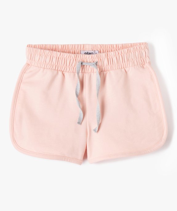 Short en maille avec taille élastiquée fille vue1 - GEMO (ENFANT) - GEMO
