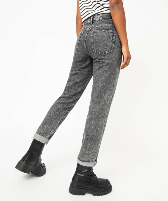 Jean large taille haute coloris délavé femme vue3 - GEMO(FEMME PAP) - GEMO