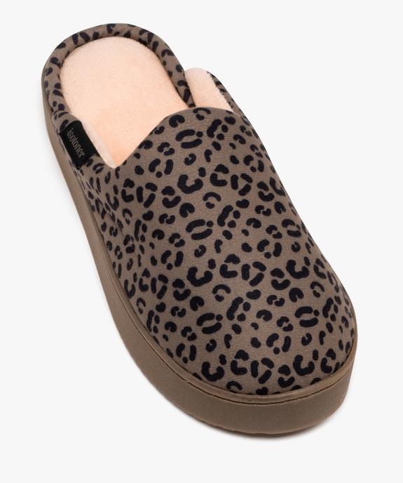 Chaussons à motifs léopard femme - Isotoner vue5 - ISOTONER - GEMO