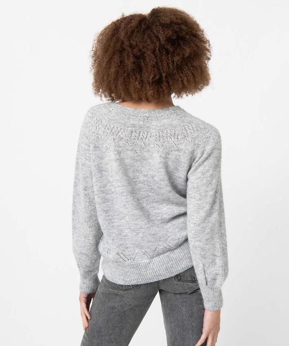 Pull femme en maille 3D innovante vue3 - GEMO(FEMME PAP) - GEMO