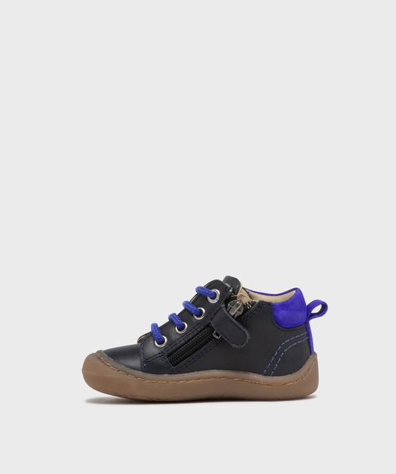 Chaussures premiers pas en cuir bébé garçon - NA! vue3 - NA! GEMO FOR GOOD - GEMO