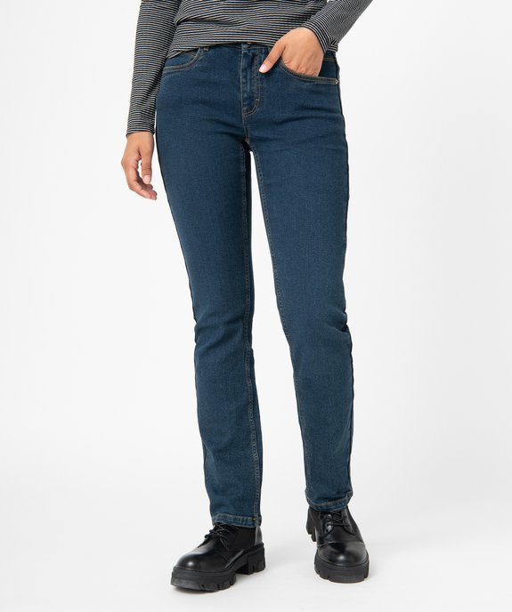 Jean femme coupe Regular  vue3 - GEMO (JEAN) - GEMO