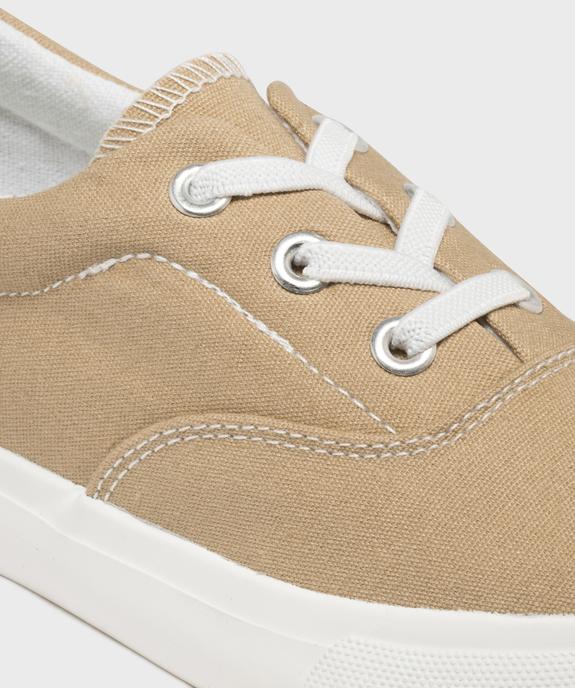 Tennis en toile avec lacets élastiques garçon - Camps United vue6 - CAMPS GEMO FOR GOOD - GEMO