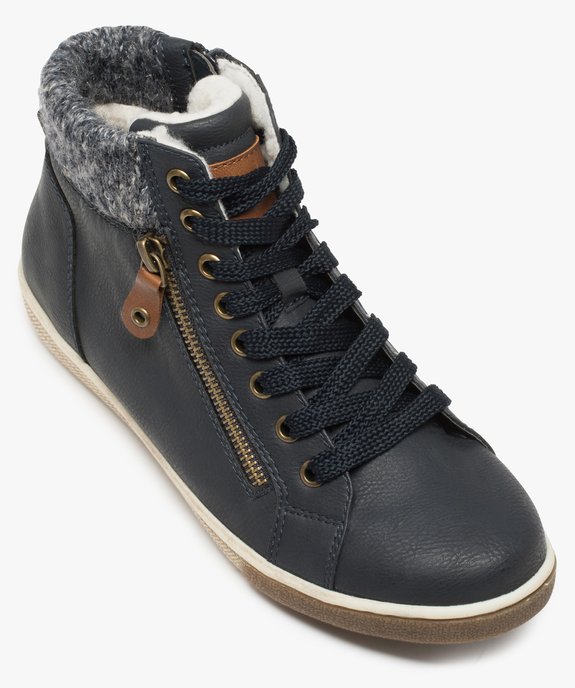 Baskets femme semi-montantes à col chaussette vue5 - GEMO (SPORTSWR) - GEMO