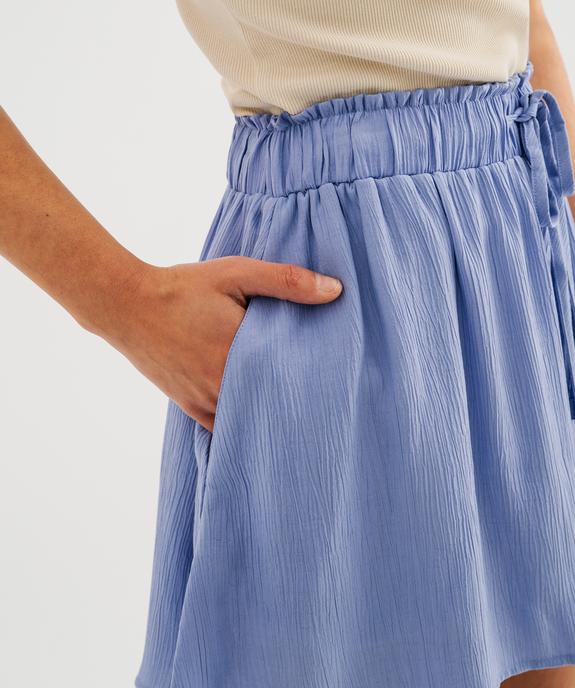 Short ample et fluide en viscose plissée femme vue2 - GEMO 4G FEMME - GEMO