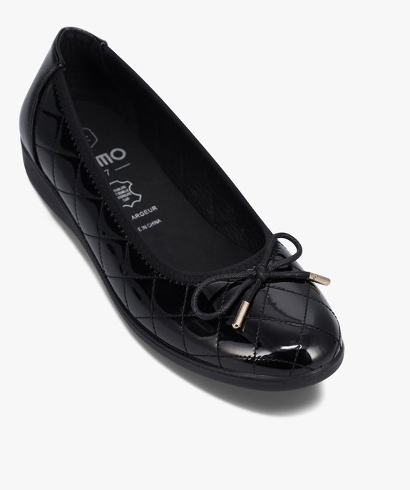 Ballerines femme confort dessus verni matelassé vue5 - GEMO (CONFORT) - GEMO