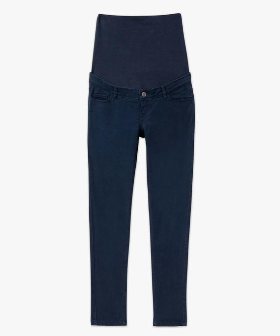 Jean de grossesse coupe Slim avec bandeau haut vue4 - GEMO(FEMME PAP) - GEMO