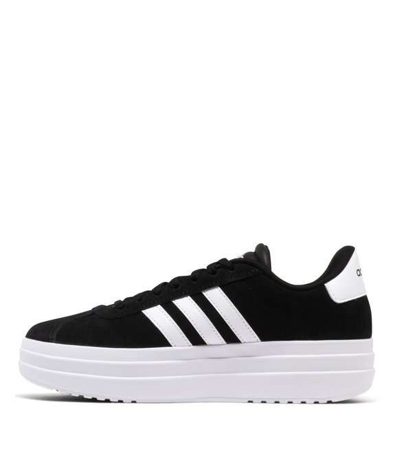 Baskets en cuir VL Court bold avec semelle plateforme femme - Adidas vue9 - ADIDAS - GEMO